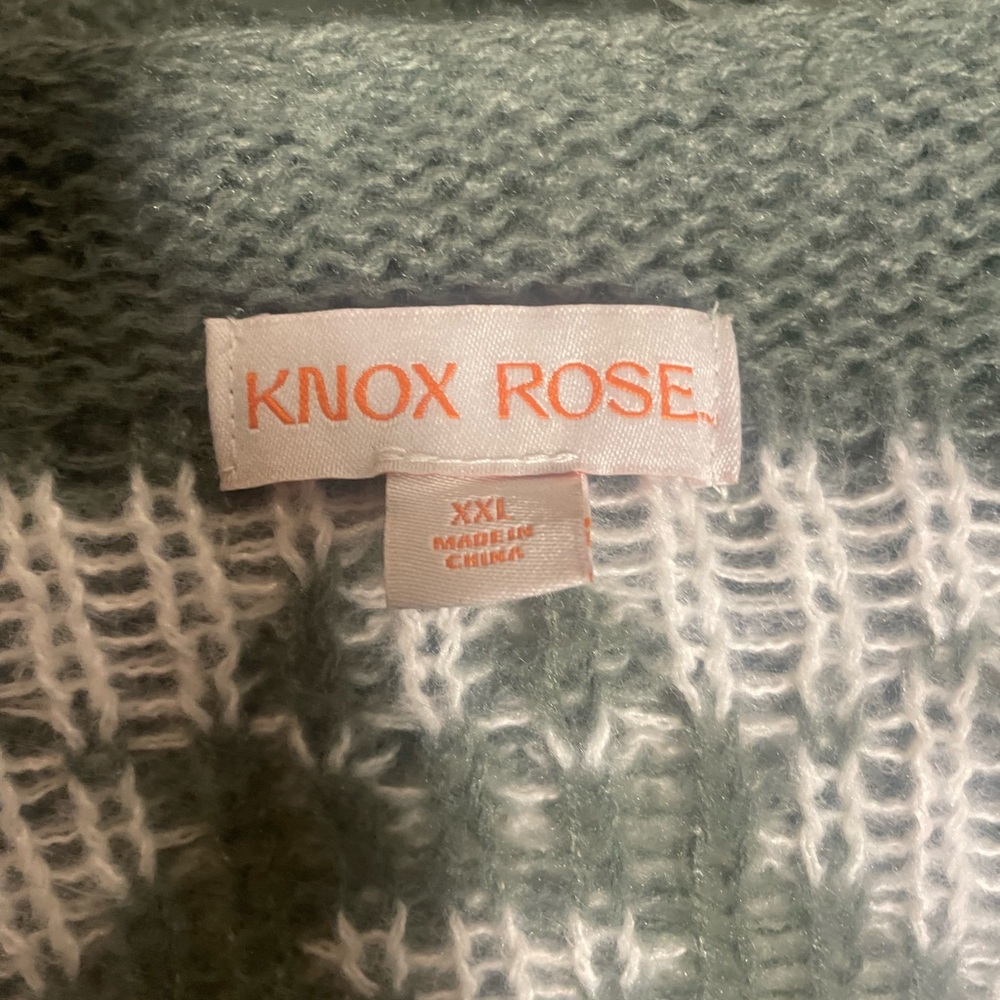 Knox Rose Forest Green and Cream Cardigan nordic lagenlook Fair isle cottagecore - Picture 6 of 8